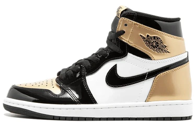 861428 007 Air Jordan 1 Retro High NRG Patent Gold Toe