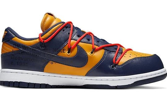CT0856 700 Nike Dunk Low Off-White University Gold