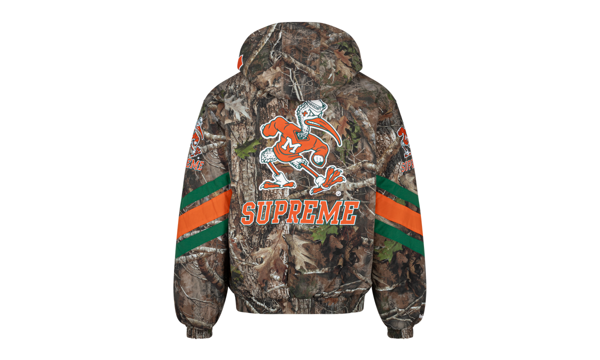 Mitchell & Ness® NCAA Hooded Stadium Jacket "University of Miami" SU790