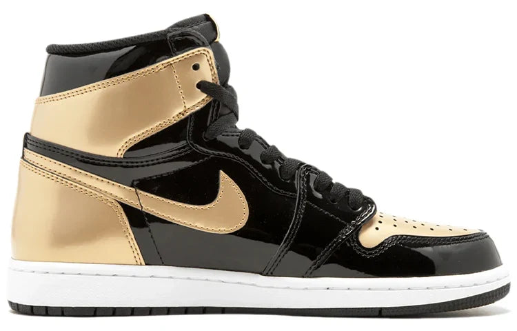 861428 007 Air Jordan 1 Retro High NRG Patent Gold Toe