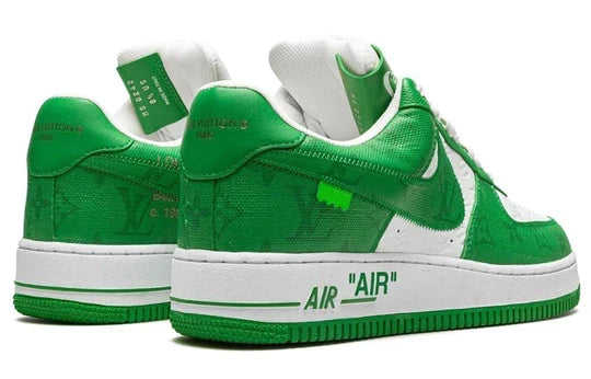1A9VAU Louis Vuitton Nike Air Force 1 Low By Virgil Abloh White Green