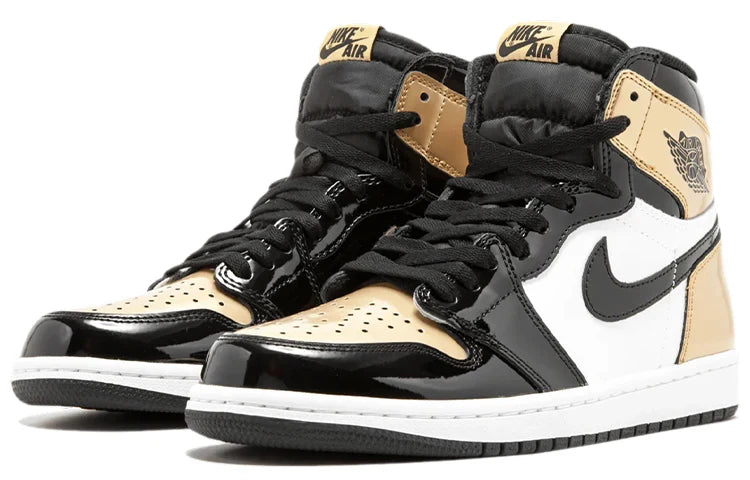 861428 007 Air Jordan 1 Retro High NRG Patent Gold Toe