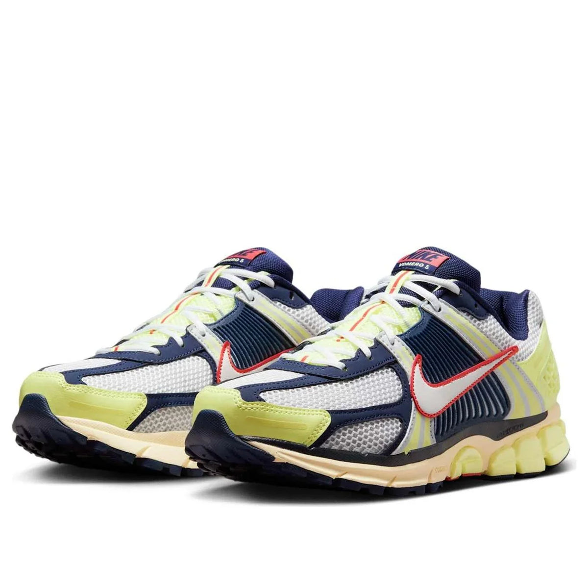 IB4406 701 Nike Zoom Vomero 5 Barely Volt Midnight Navy Pure Platinum White (GS)