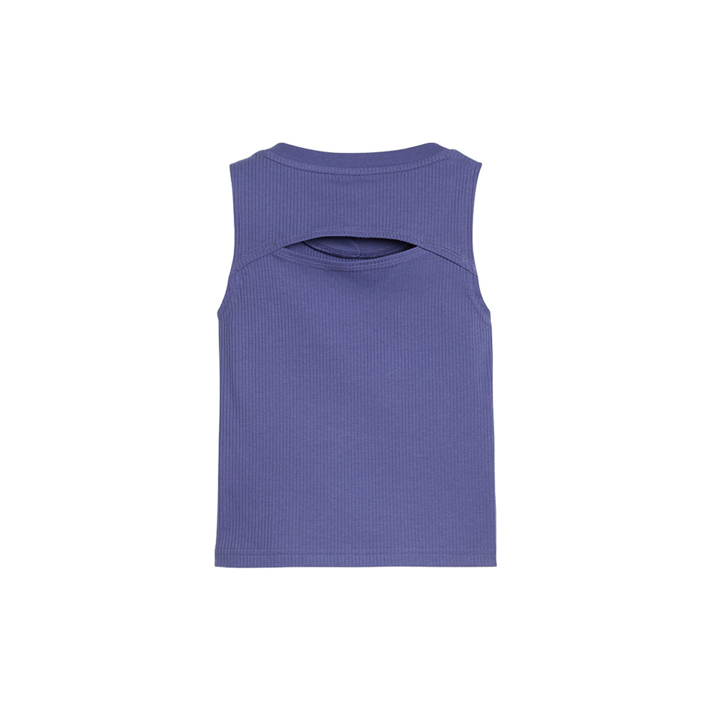 Butterfly Vibe Ribbed Crew Neck Tank Top (Youth)