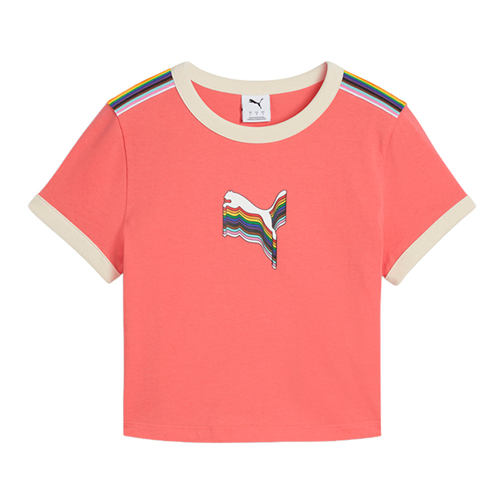 Equal Love Confederation Graphic Cropped Crew Neck Short Sleeve T-Shirt