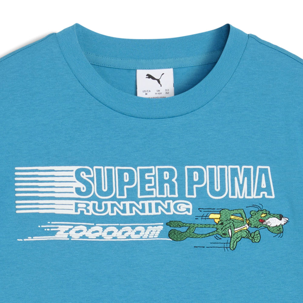 Super PUMA Graphic Crew Neck Short Sleeve T-Shirt (Youth)