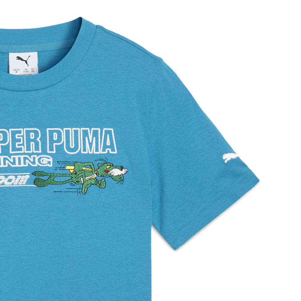 Super PUMA Graphic Crew Neck Short Sleeve T-Shirt (Youth)