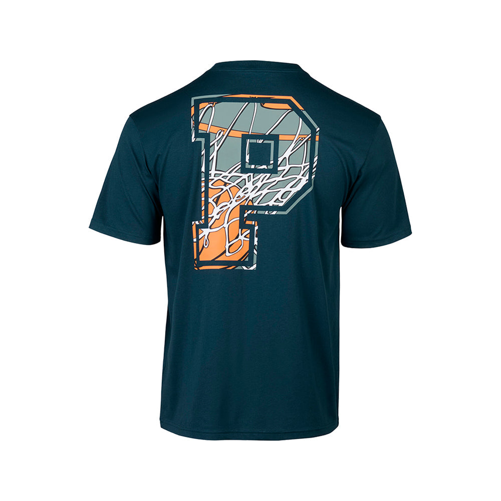 Basketball Graphic Crew Neck Short Sleeve T-Shirt