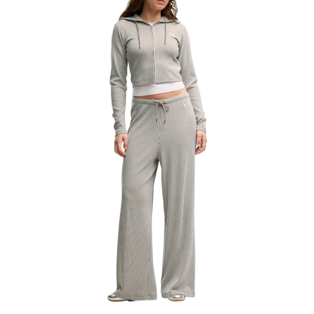 Essentials Ribbed Full-Zip Soft Touch Hoodie