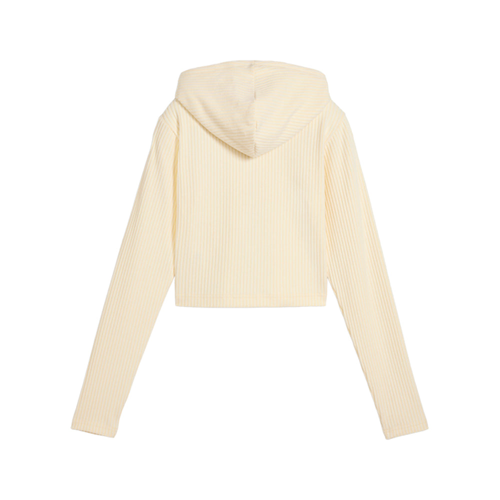 Essentials Ribbed Full-Zip Hoodie