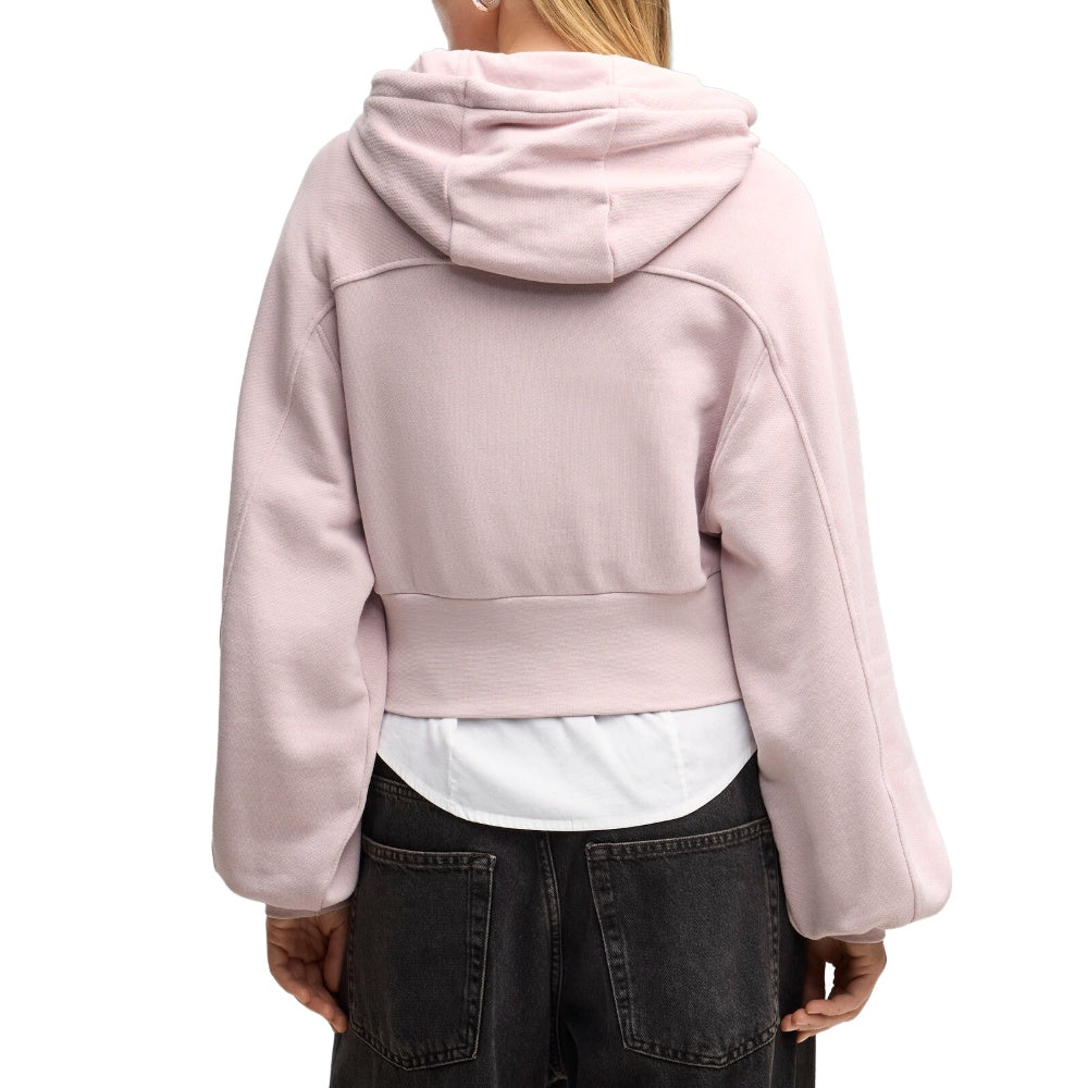 Essentials Cropped Balloon Sleeve Hoodie
