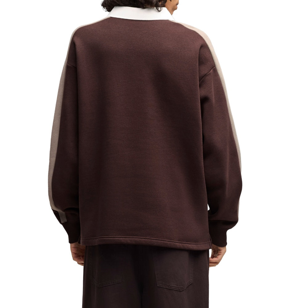 T7 Relaxed Polo Crew Neck Sweatshirt