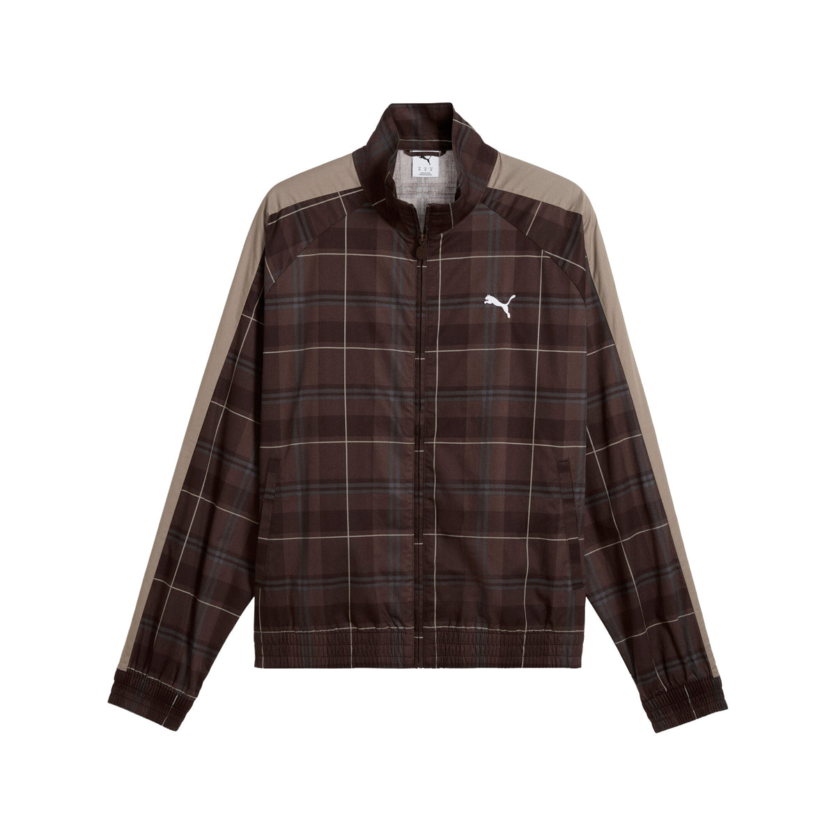 T7 Relaxed Tartan Track Jacket