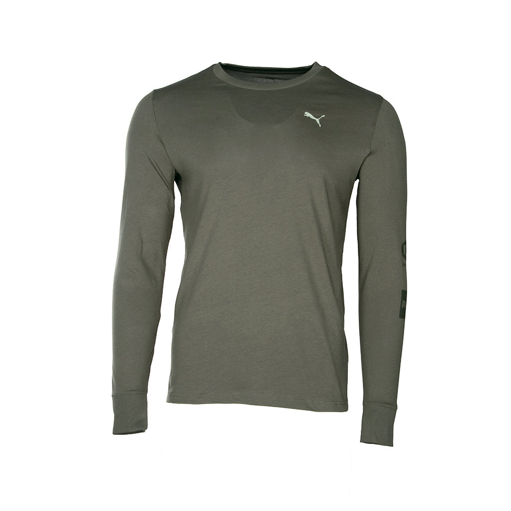 Stacked Logos Crew Neck Long Sleeve T-Shirt