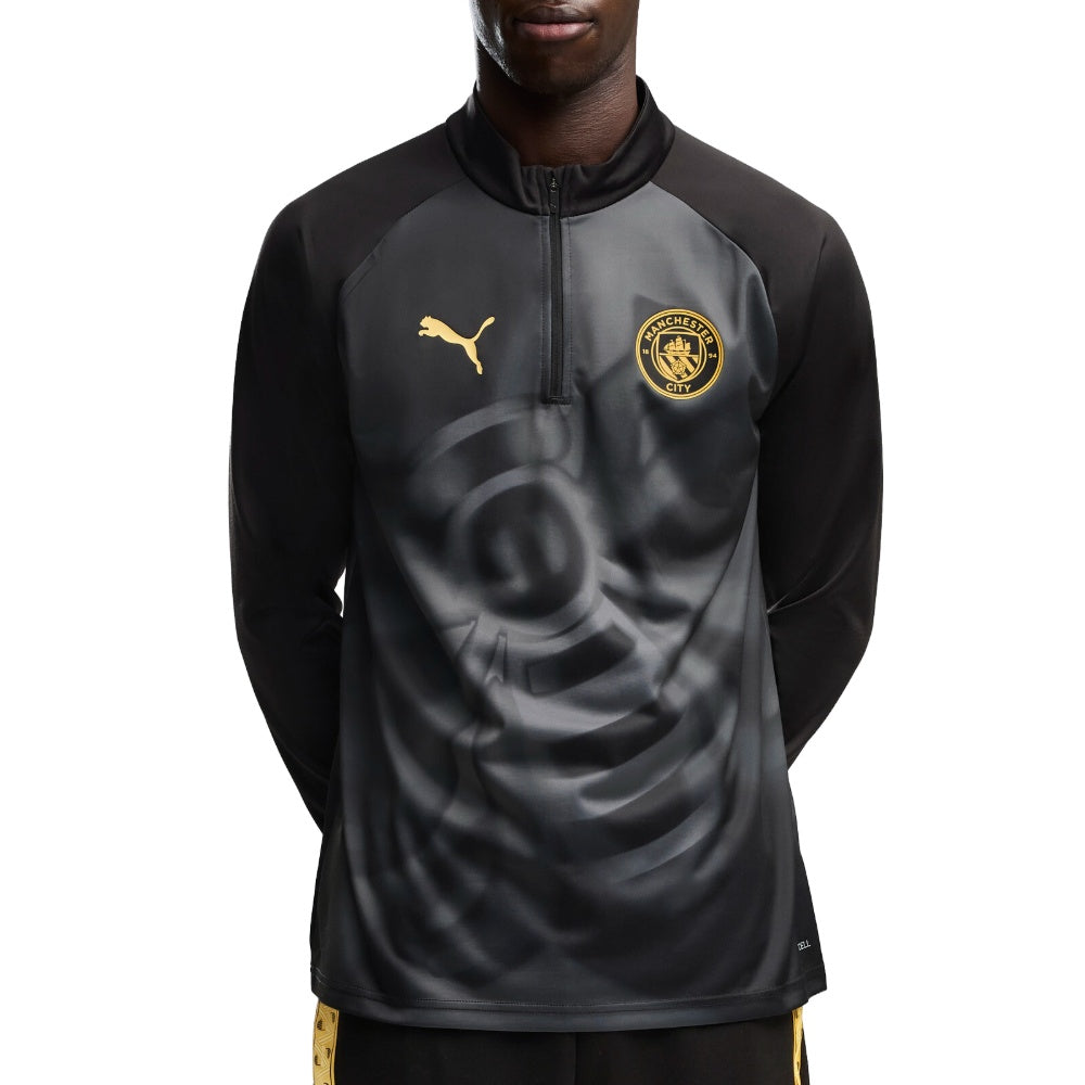 Manchester City FC Warm Up Quarter Zip Top