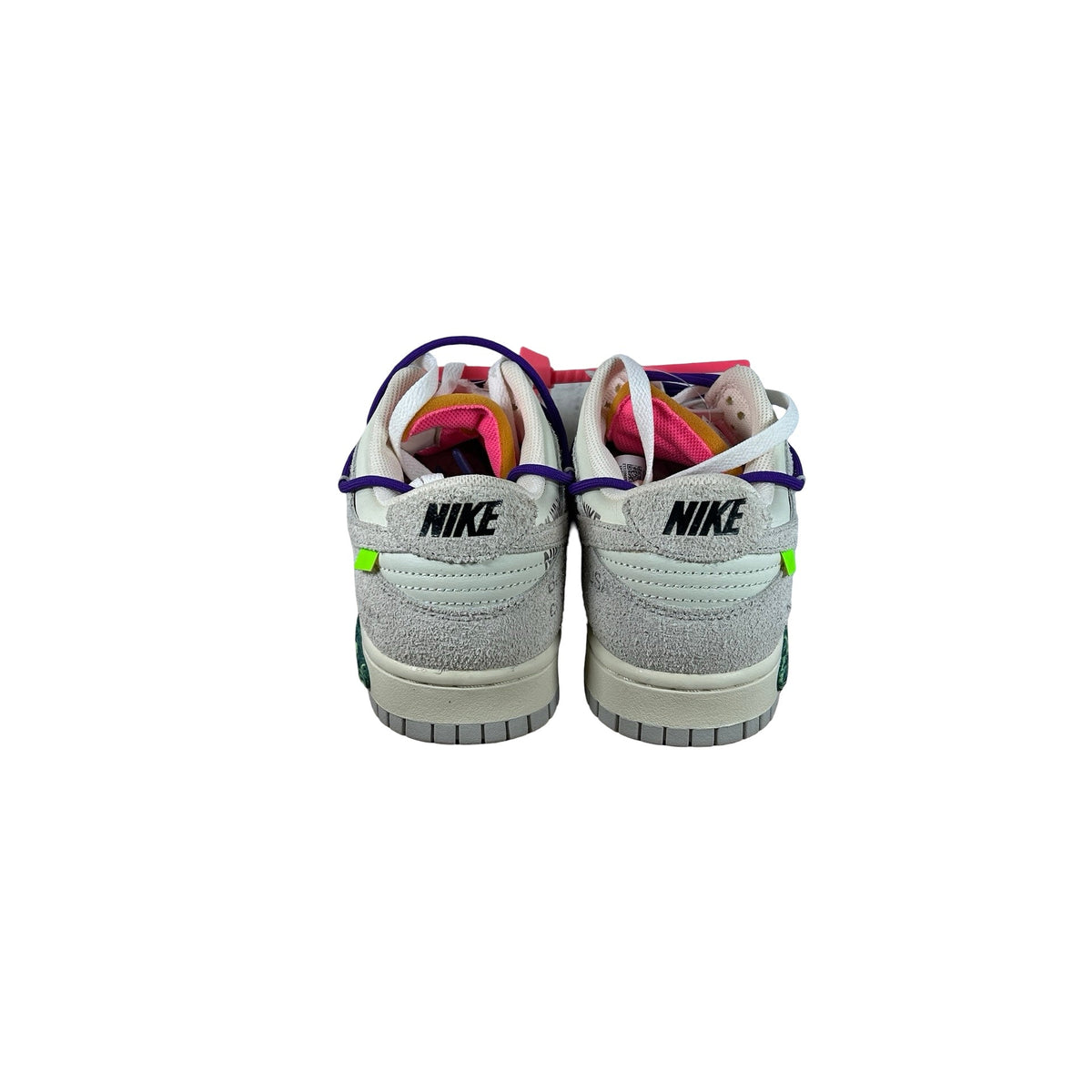 DJ0950 101 Nike Dunk Low Off-White Lot 15 - 9.5 M (Dye on swoosh) (No Box)