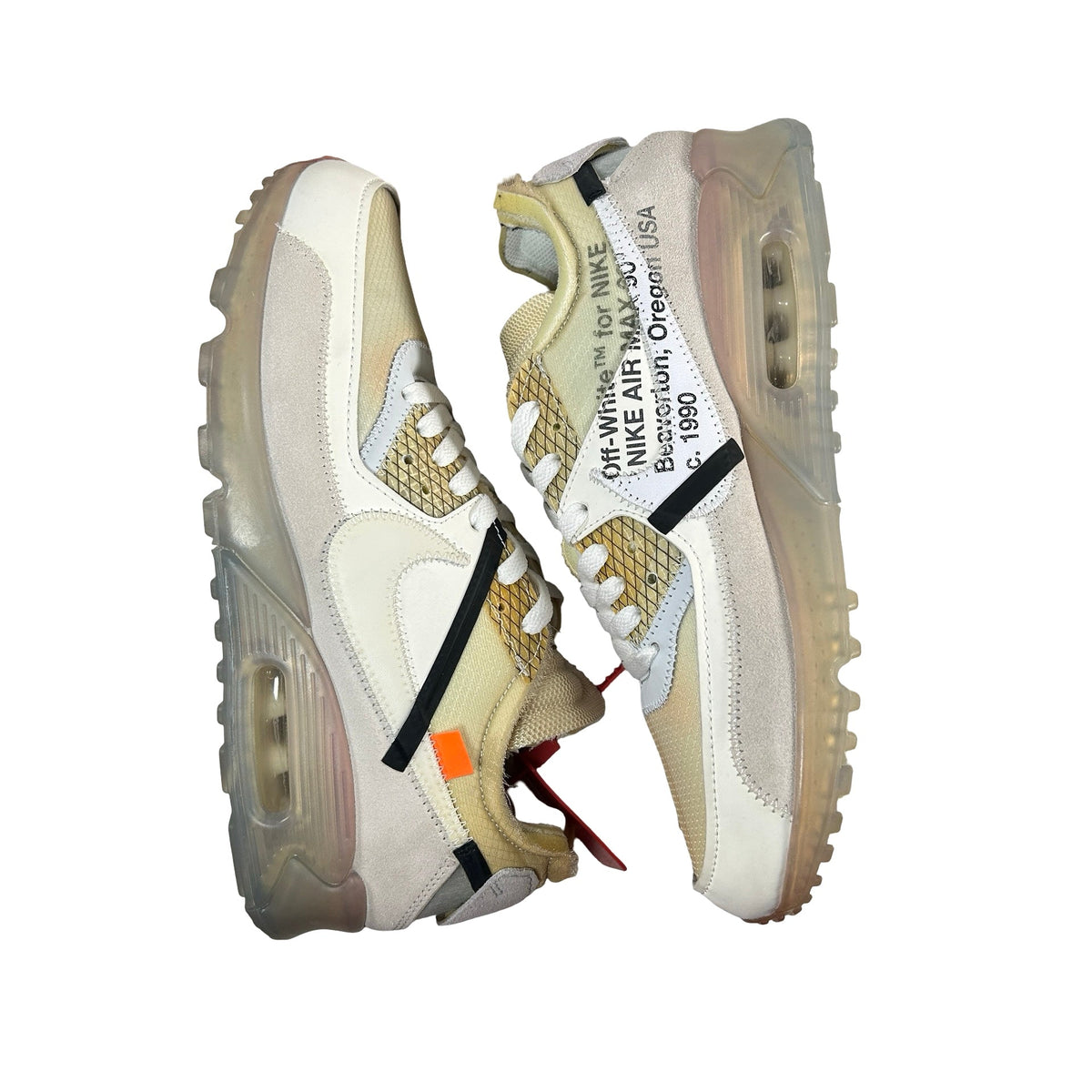 AA7293 100 Nike Air Max 90 Off-White - 8.5 M (Yellowing)