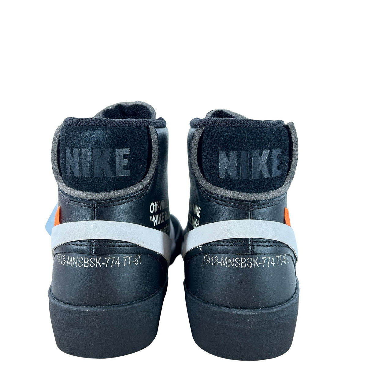 AA3832 001 Nike Blazer Off-White Black - 8.5 M (Yellowing)