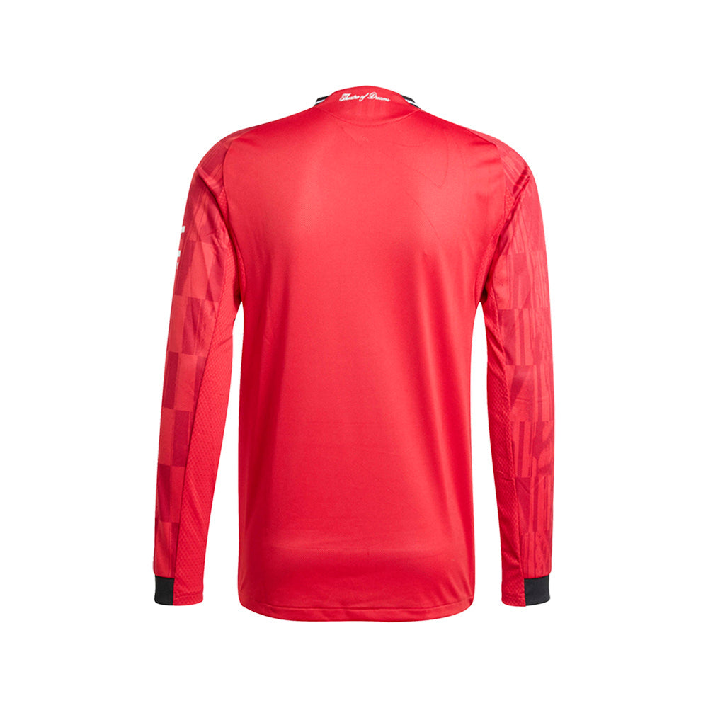 Manchester United 25/26 Long Sleeve Home Authentic Jersey