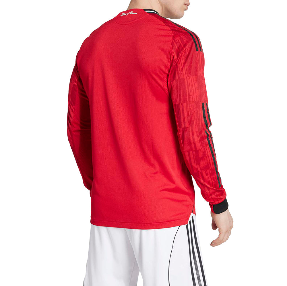 Manchester United 25/26 Long Sleeve Home Authentic Jersey