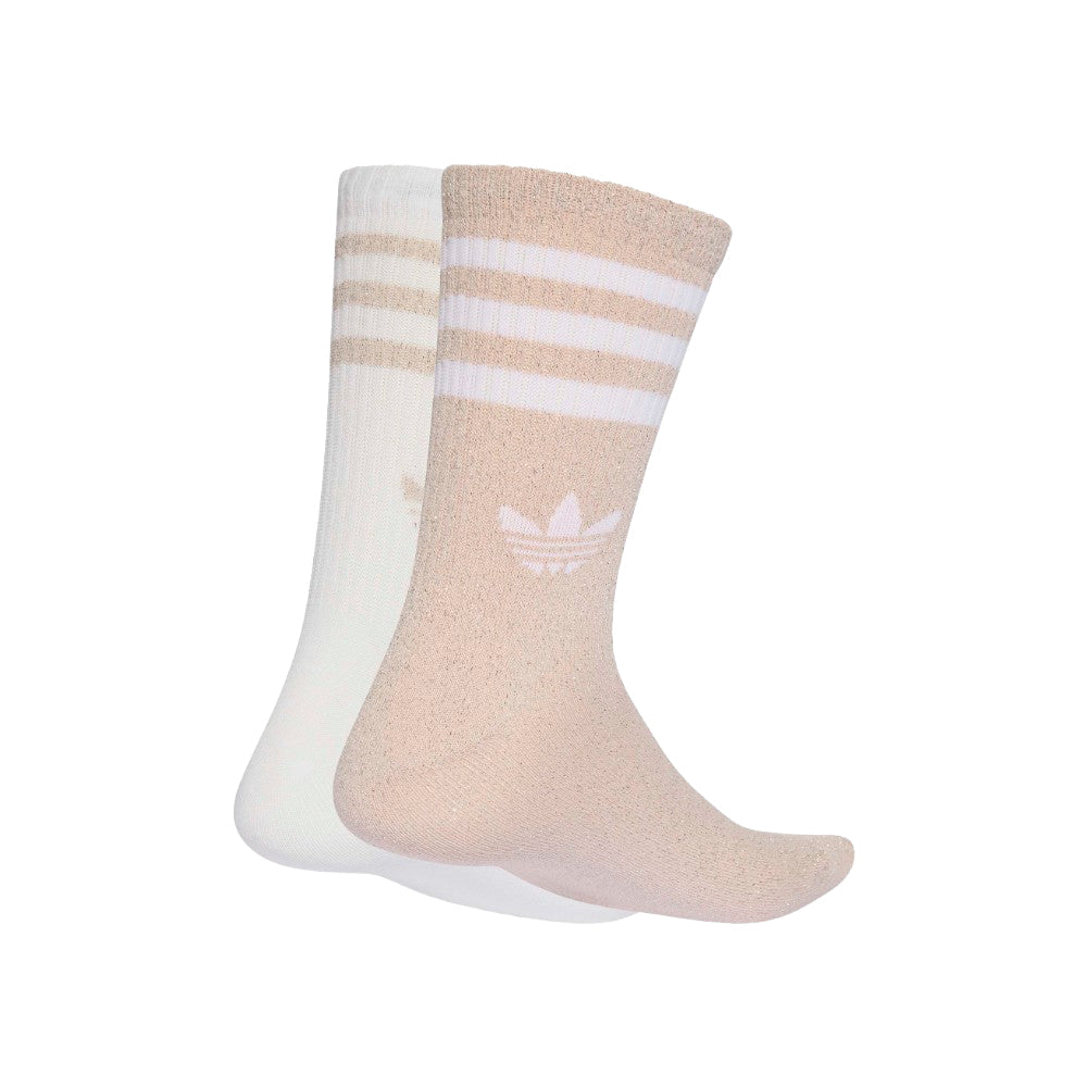 3 Stripes Glitter Crew Socks 2 Pairs