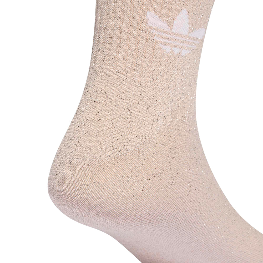 3 Stripes Glitter Crew Socks 2 Pairs