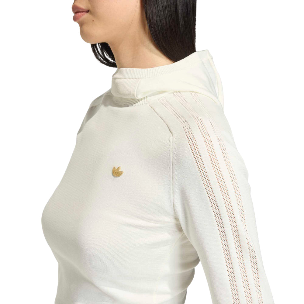 Knitted Hooded Long Sleeve