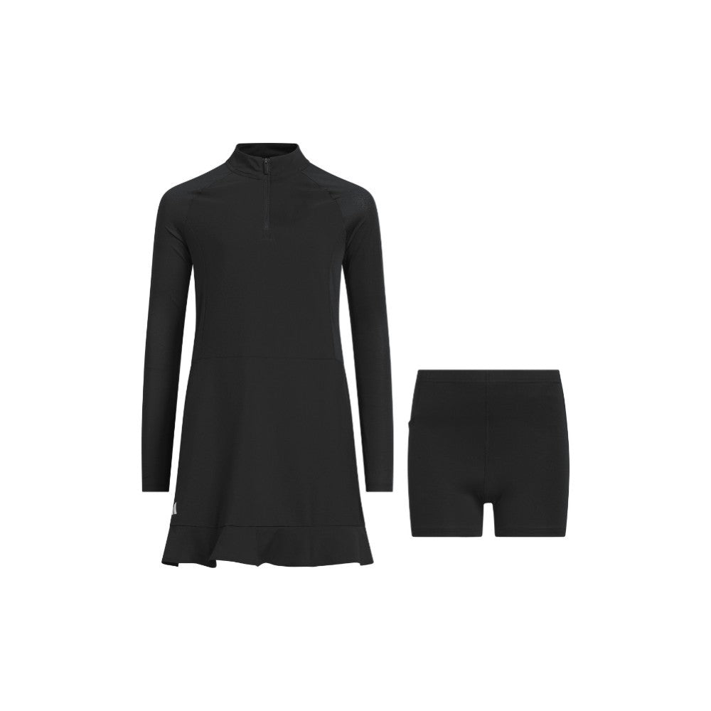 Quarter Zip Frill Dress (Youth)