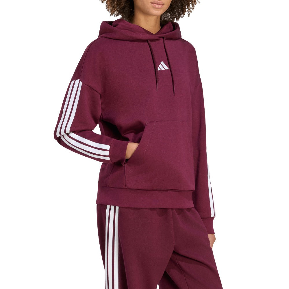 Essentials 3-Stripes Fleece Hoodie