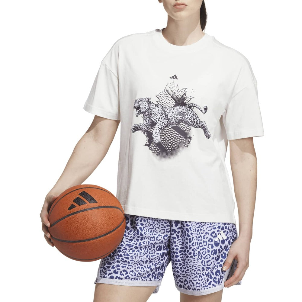 Basketball Leopard Graphic Tee