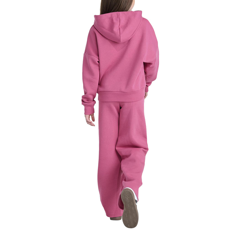 Minimal Logo Hoodie & Wide Leg Pant Set (Youth)