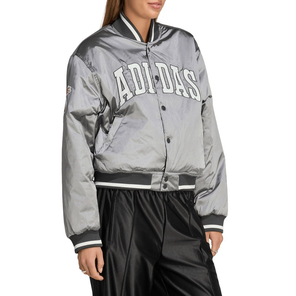 Reversible Metallic Bomber Jacket