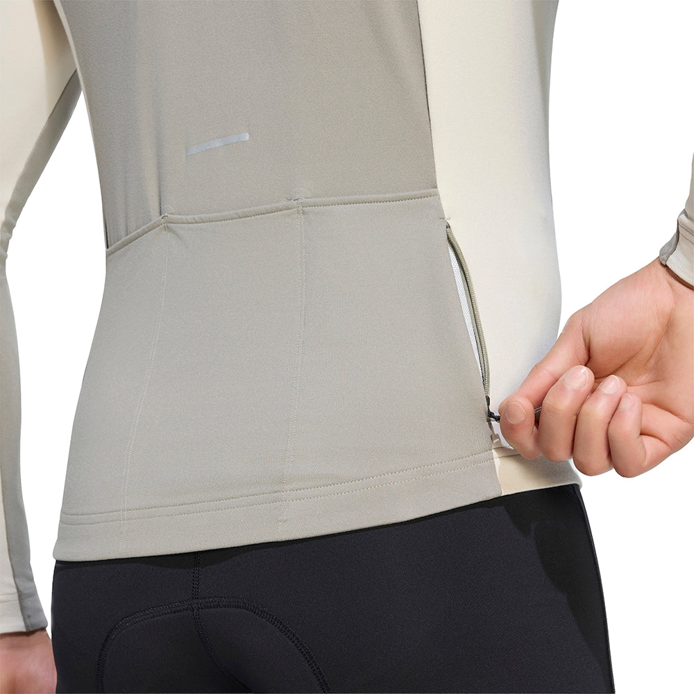 Tempo 3-Stripes Longsleeve Cycling Jersey