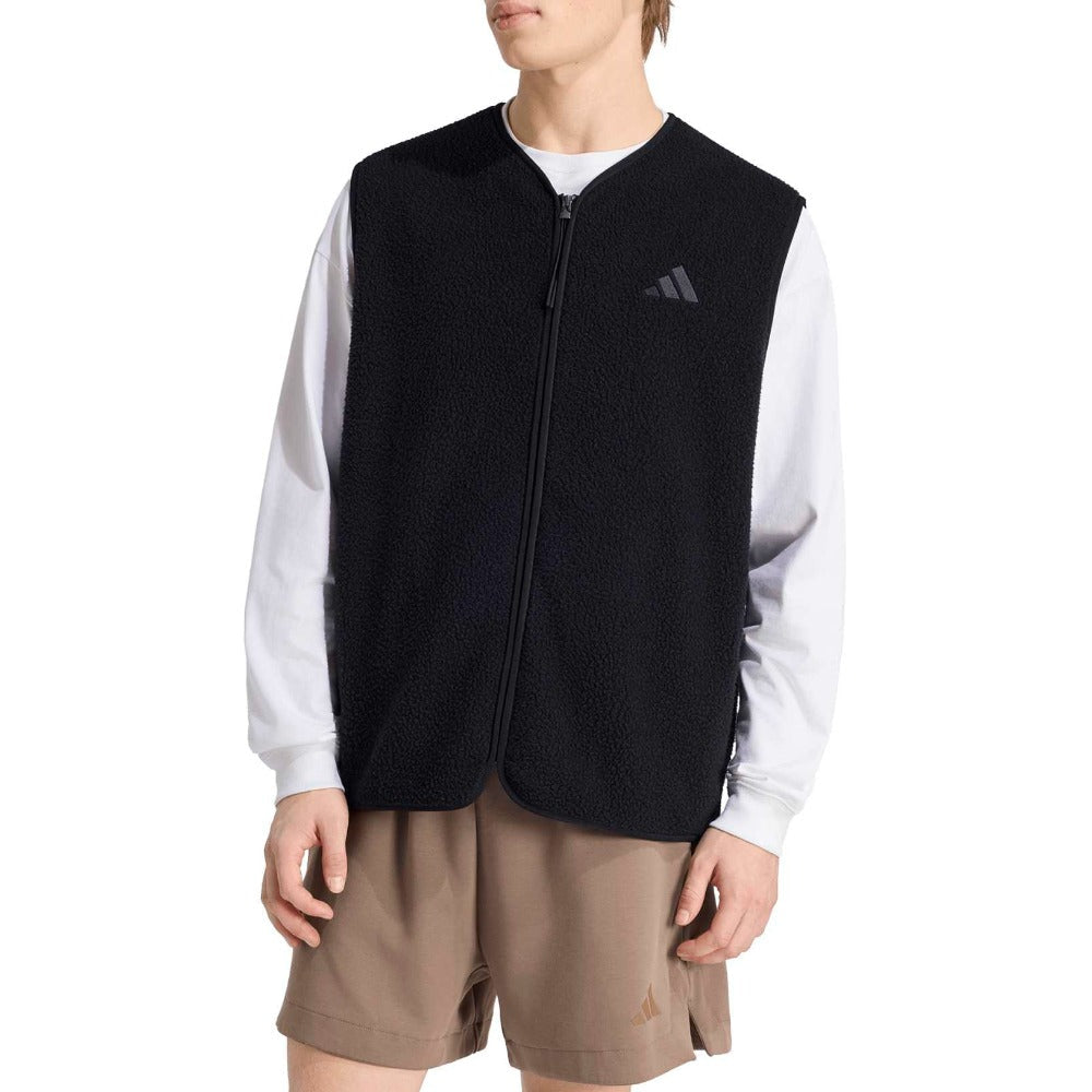City Tech 3 Stripes High Pile Fleece Vest