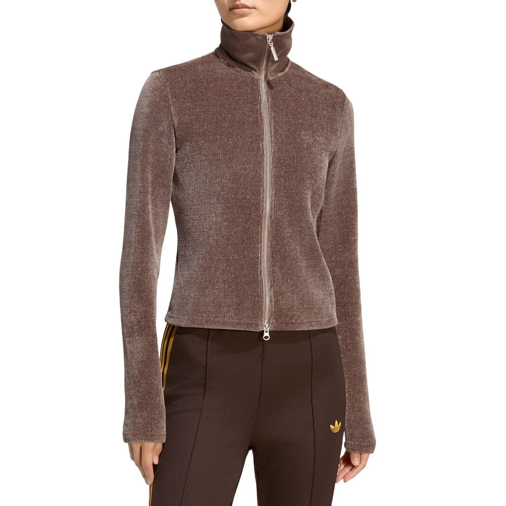 Premium Essentials Chenille Zip Up Track Cardigan