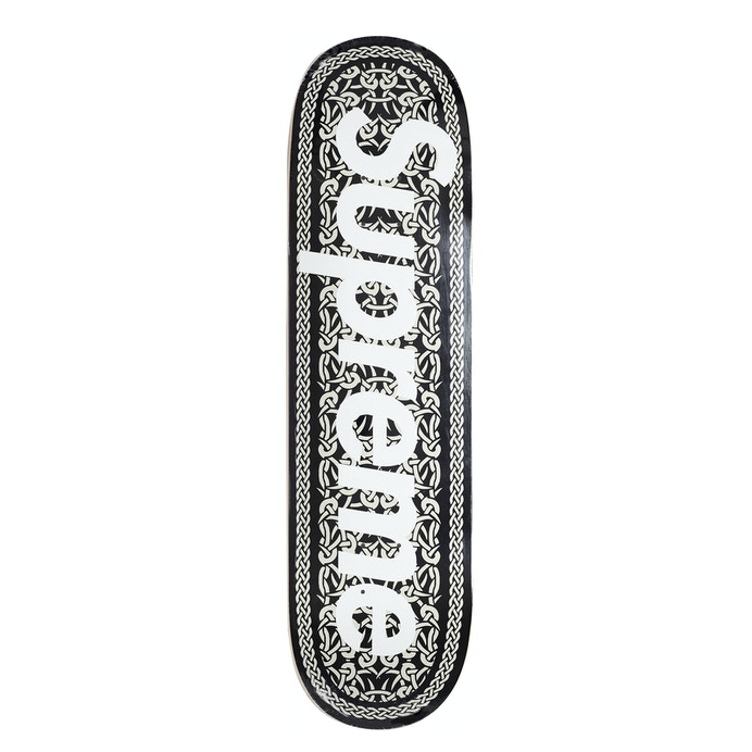 Supreme Celtic Knot Skateboard Deck Black