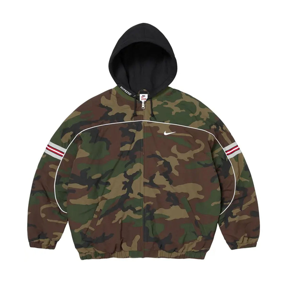 Supreme Nike Nylon Hooded Jacket Woodland Camo