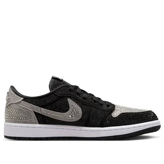 HM9208 001 Air Jordan 1 Retro Low OG Swarovski Stealth (Women's)