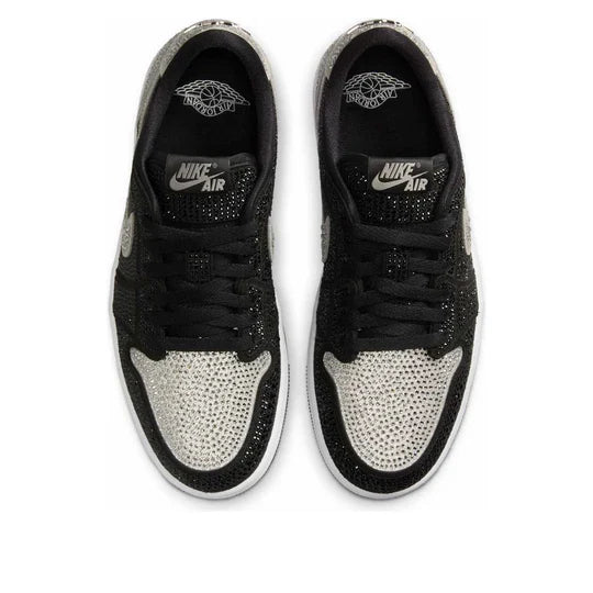 HM9208 001 Air Jordan 1 Retro Low OG Swarovski Stealth (Women's)