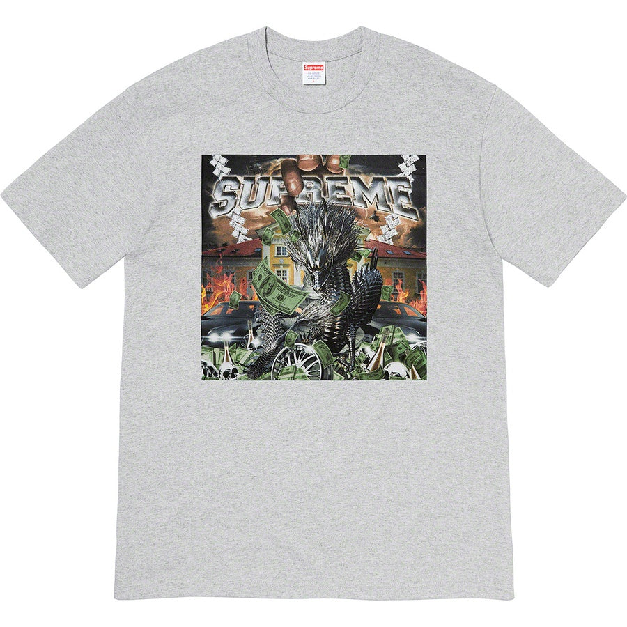 Supreme Dragon Tee - Heather Grey