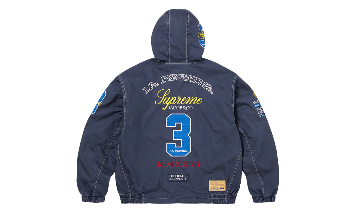 La Martina Lightweight Hooded Jacket "SS26 - Navy" SU27837
