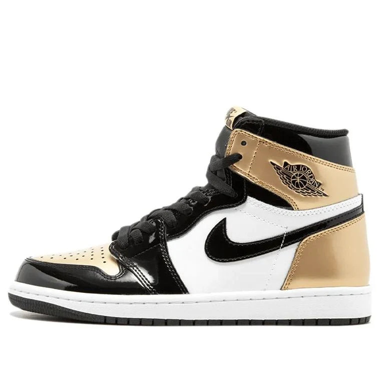 861428 007 Air Jordan 1 Retro High NRG Patent Gold Toe