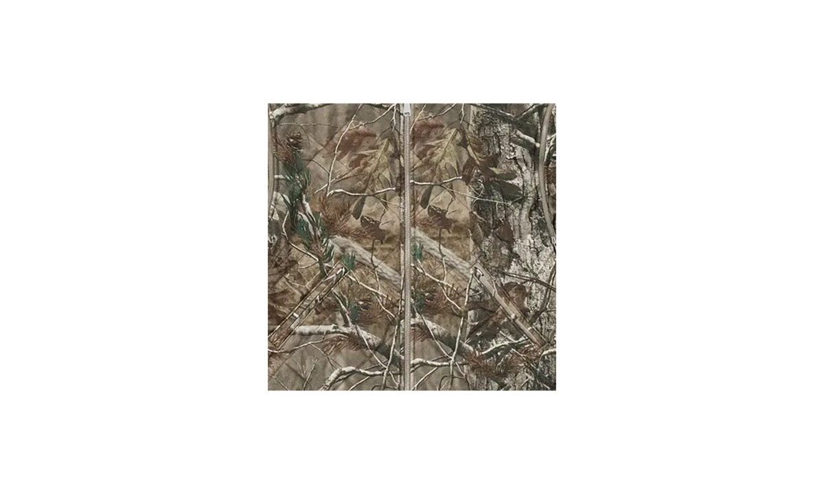Zip Off Sleeve Quilted Bomber Jacket "Realtree Camo" SU25896