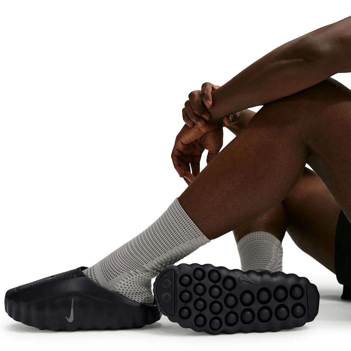 Nike Mind 001 Pregame Black Cool Grey Anthracite Mules