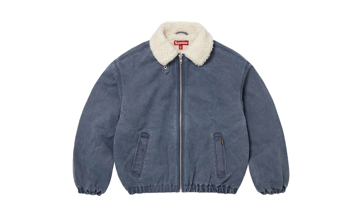 Faux Sherling Lined Bomber Jacket "FW25 - Navy" SU26189