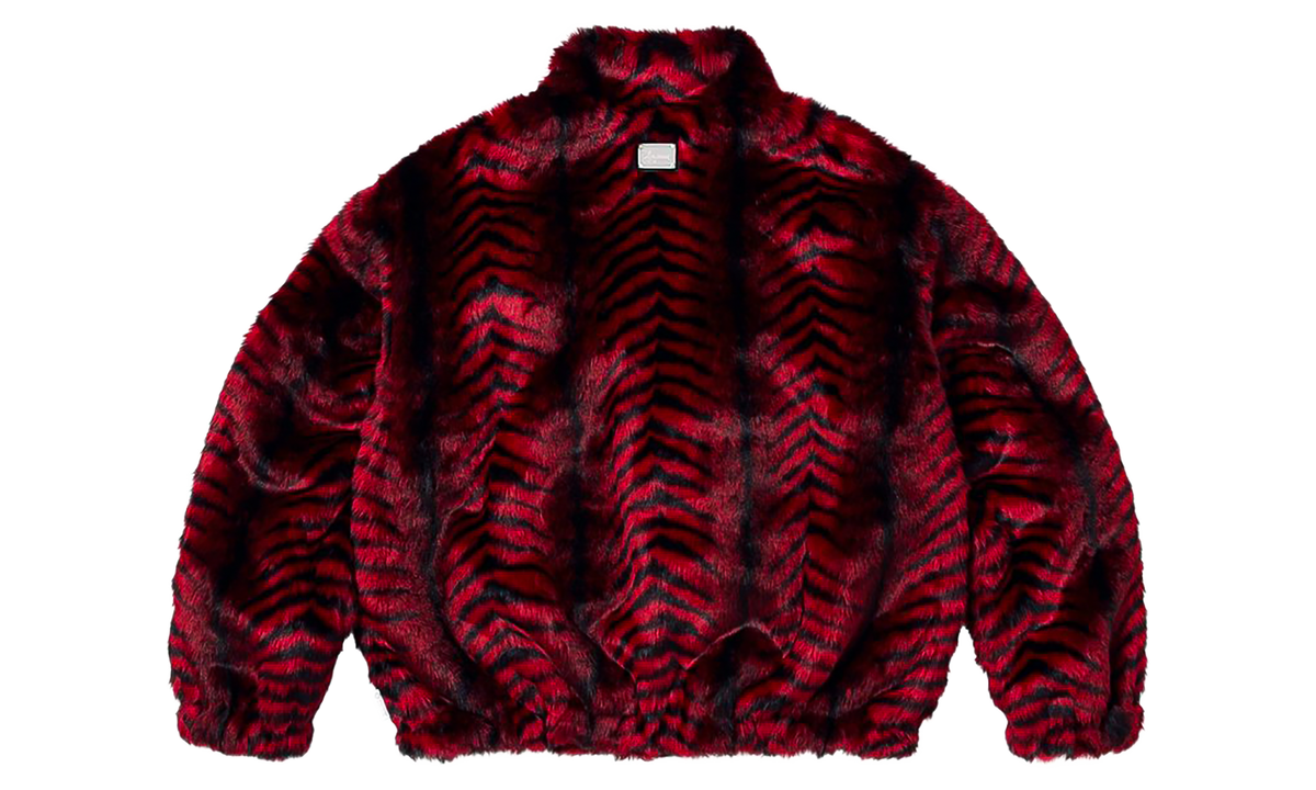 Faux Fur Windstopper Bomber Jacket "SS26 - Red" SU28423