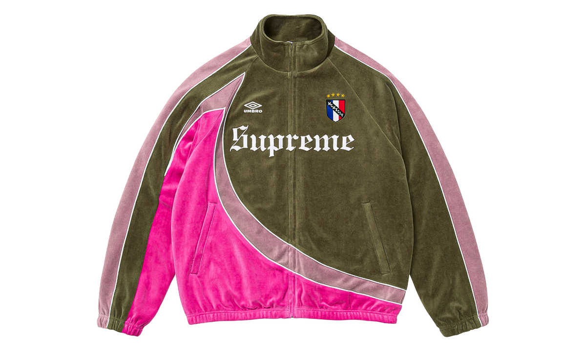 Umbro Velour Track Jacket "FW26 - Olive" SU28529