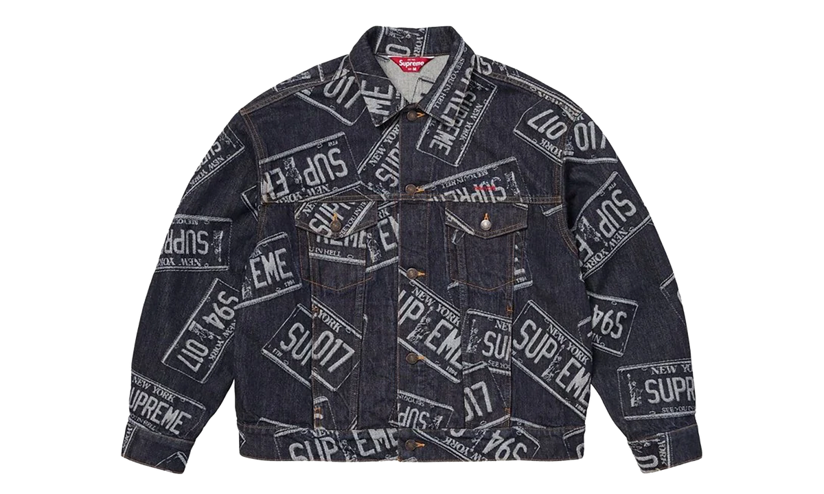 Denim Trucker Jacket "SS26 - License Plate" SU27279