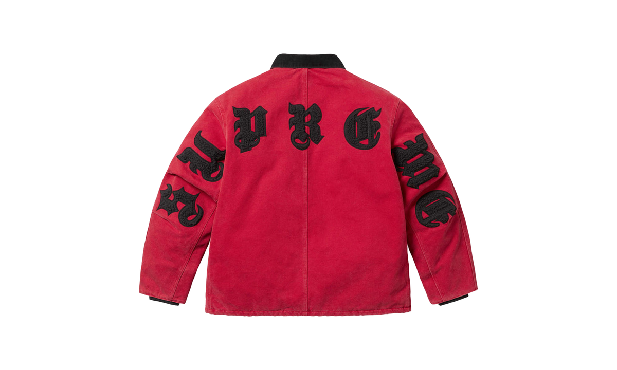 Old English Canvas Work Jacket "SS25 - Red" SU25063