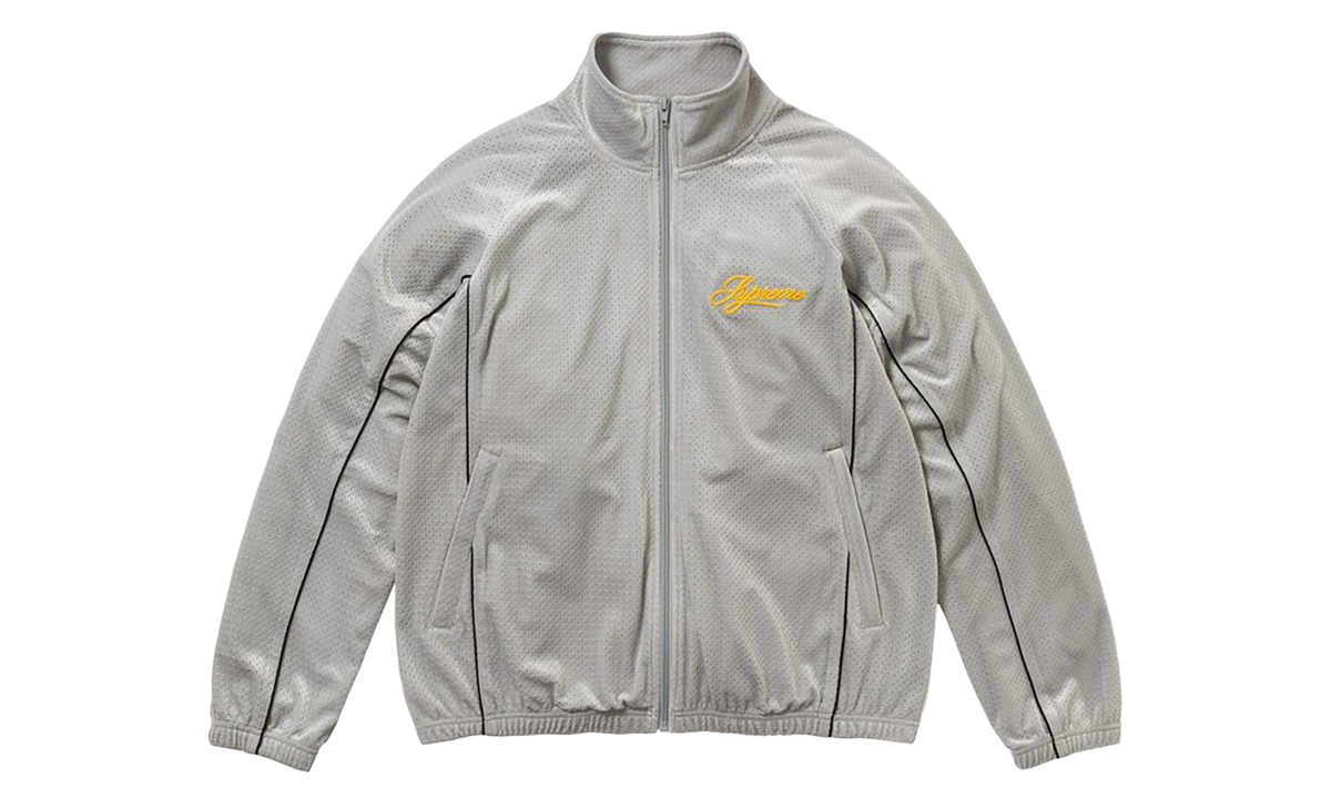 Velour Mesh Track Jacket "SS26 - Silver" SU28158